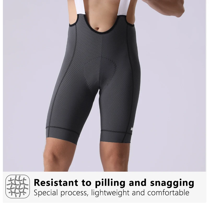 MKEW Herren-Radtrikot-Shorts mit hoher Taille, Sommer-Fahrradshorts mit stoßdämpfendem Polster, MTB-Fahrradbekleidung für bequemen Komfort – Detail 11