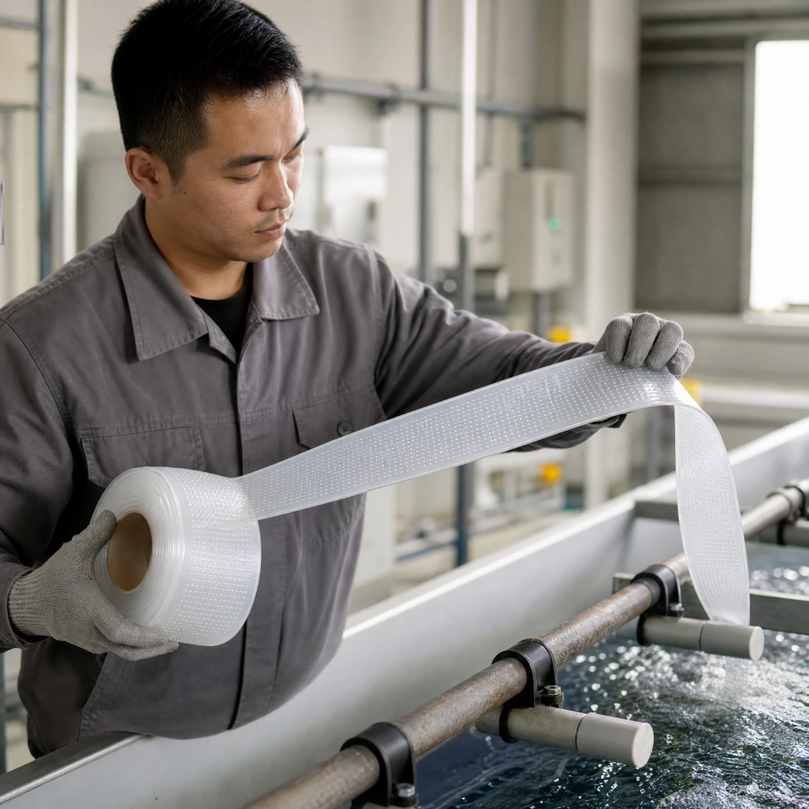 Aerator Hose Roll-Friendly Perforated Aeration Hose with Fine Openings for Water Oxygenation Systems, Wastewater Treatment