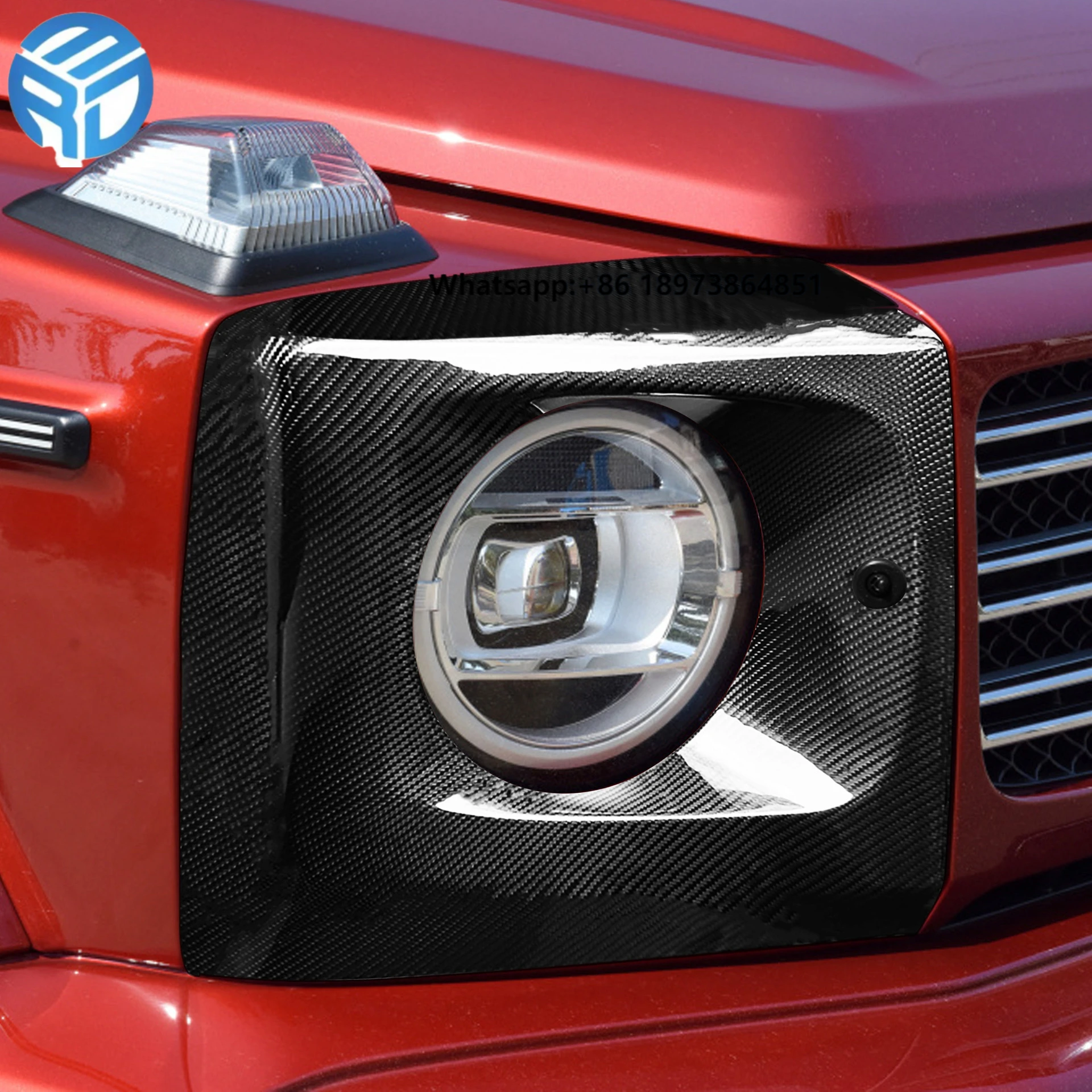 

MRD Carbon Headlight Cover for Mercedes Benz G Class G500 G63 2019+ W464 Carbon Fiber Headlight Cover
