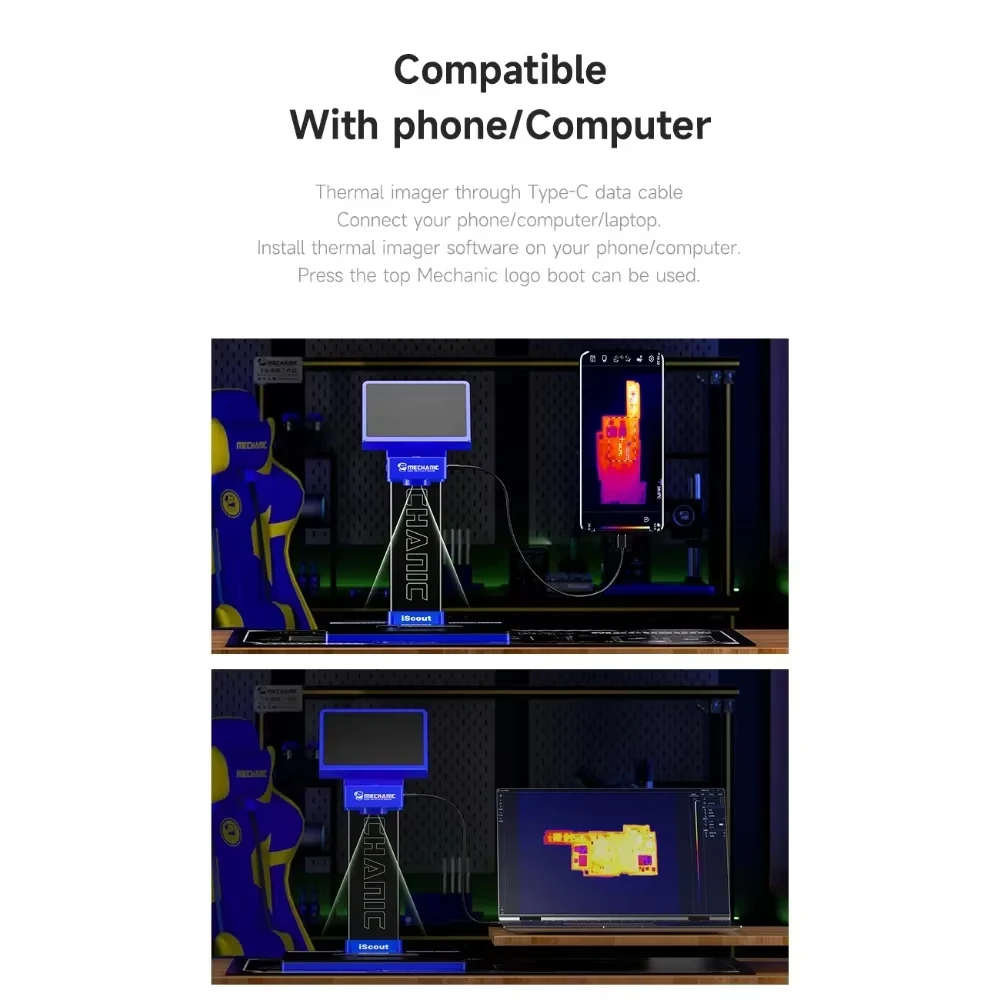 MECHANIC 3D Infrared Thermal Imaging Analyzer Camera For IPhone Motherboard Short Circuit Detection PCB Quick Diagnosis Tool