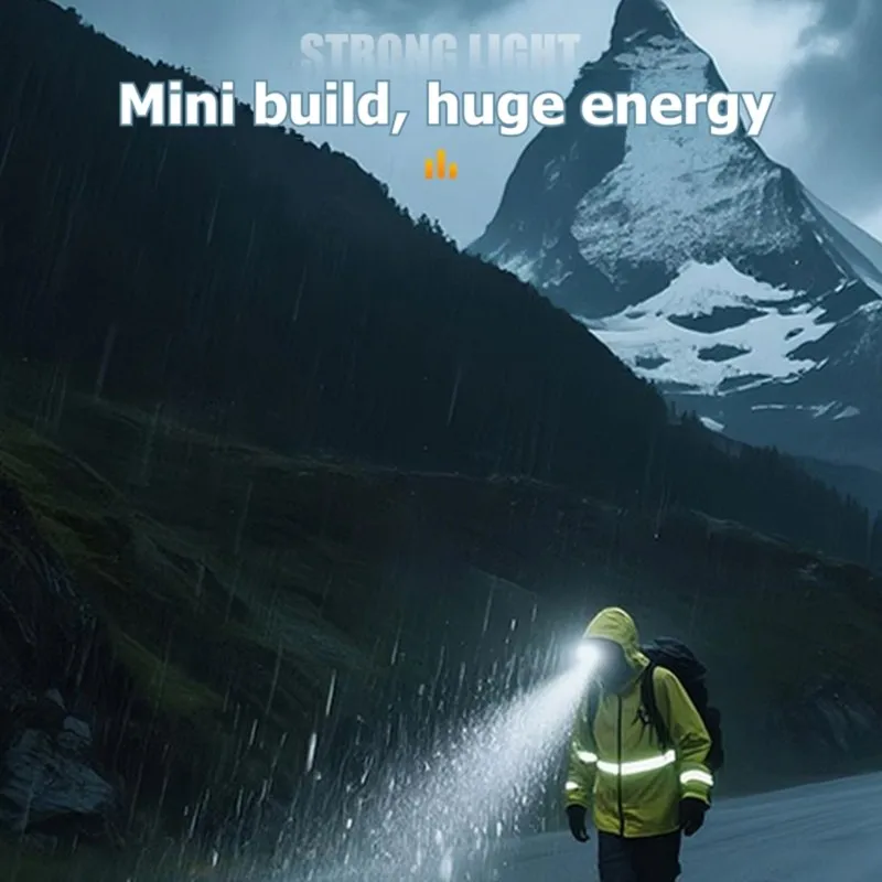 Smart Sensor LED Headlamp Rechargeable Bright, Lightweight& Long-Lasting For Outdoor Activities For Running, Camping, Fishing