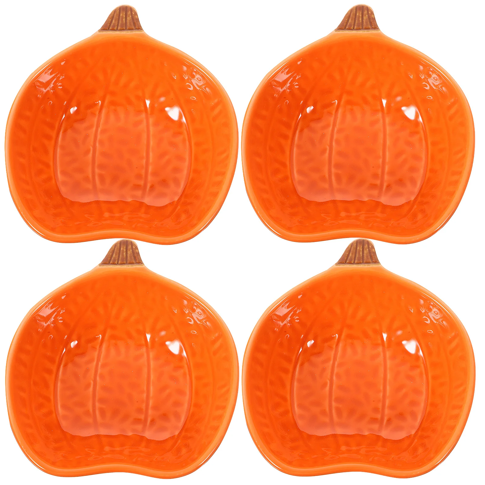 

Condiment Dish Oil Dipping Seasoning Bowl Appetizer Ceramic Sauce Pumpkin Serving