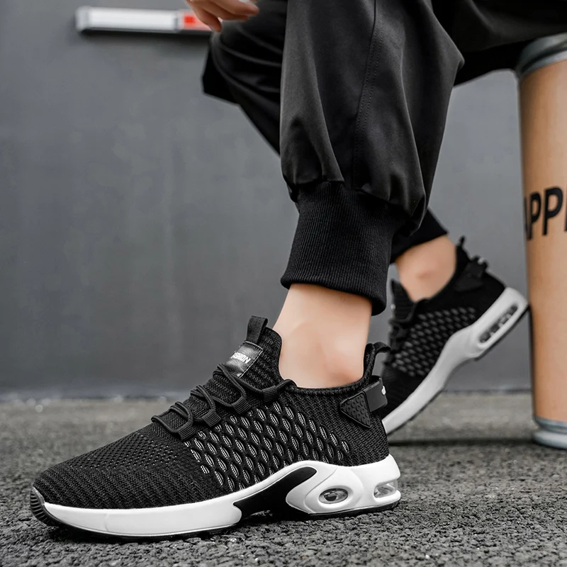 حذاء كاجوال للرجال 2025 عدم الانزلاق أحذية رياضية الذكور مقاومة للاهتراء أحذية رياضية كاجوال تنفس احذية الجري Zapatillas Hombre