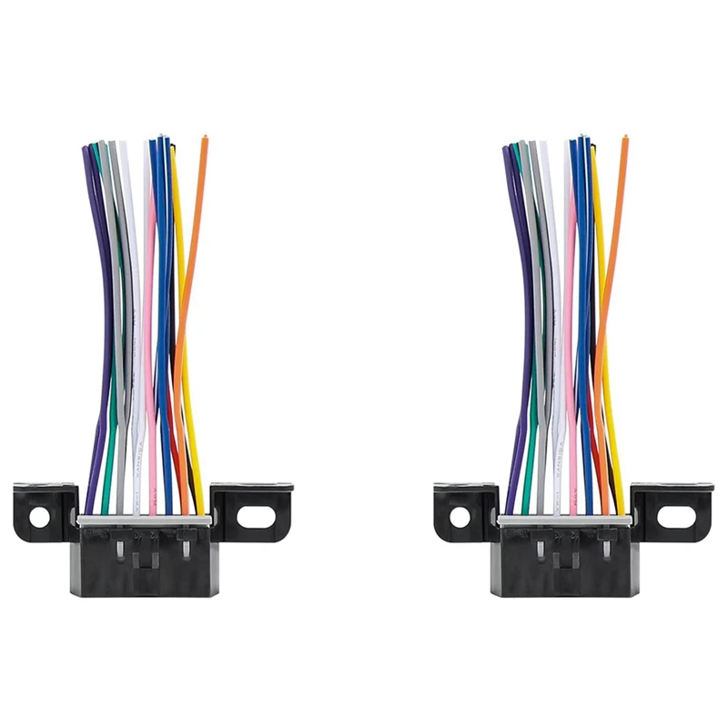 2X Full 16 Pin J1962F OBD2 Female To Male DIY Fixed Harness Adapter Connector Plug Dash Port Cable