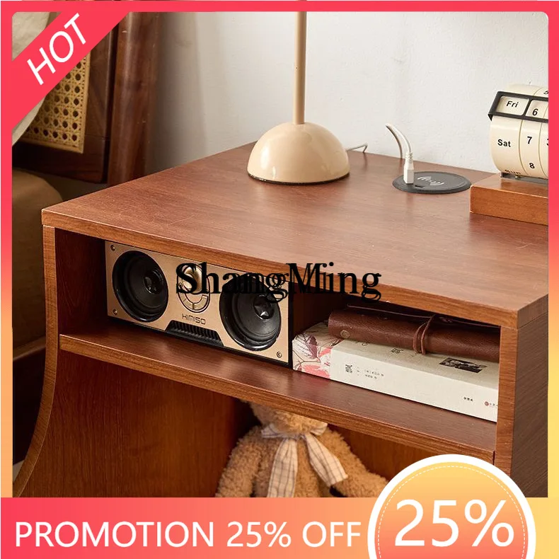 

FG bedside table household bedroom wireless charging locker cat nest human pet integrated bedside cabinet