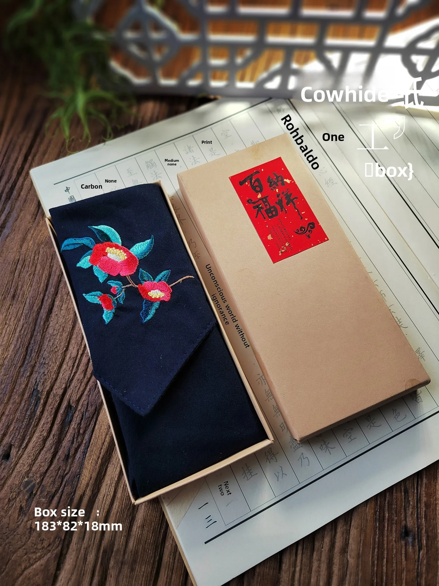 Chinese Style Embroidered Camellia Soft Pure Cotton Two Layer Handkerchief Unisex Auspicious Lucky Blessing Gift For Men Women