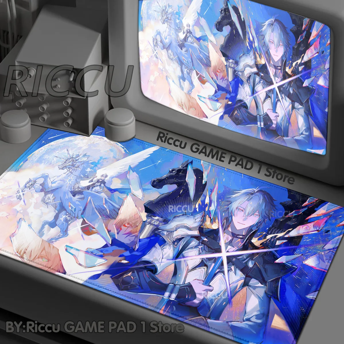 Honkai Star Rail Phainon Decoracion Mousepad ملحقات ألعاب الكمبيوتر لوحة المفاتيح مكتب الكمبيوتر لوحة الماوس المطاطية حصيرة الماوس المكتبية #2