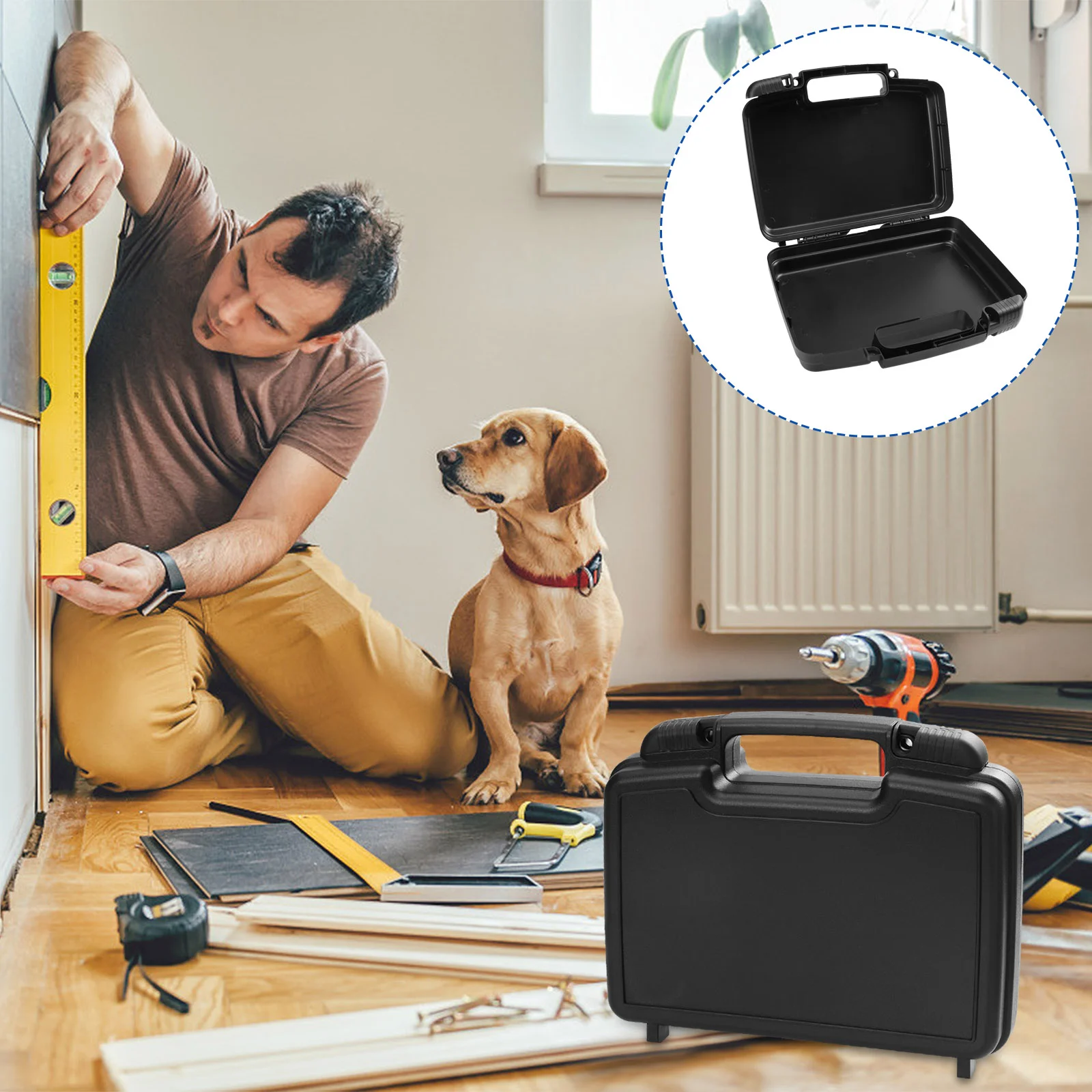 Hardware Toolbox Storage Case Organizer Portable Containers Handy Plastic Equipment Pp