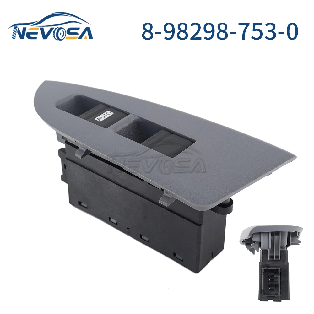 NEVOSA LHD Side For ISUZU N-Series N35 N75 N50 Electric Master Power Window Control Switch 8981595430 8982987500 8-98298-753-0