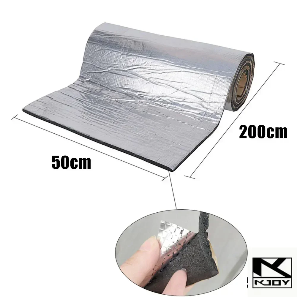 kkjoy Fireproof Insulation Mat 200x50cm Acoustic Thermal Pad for car use