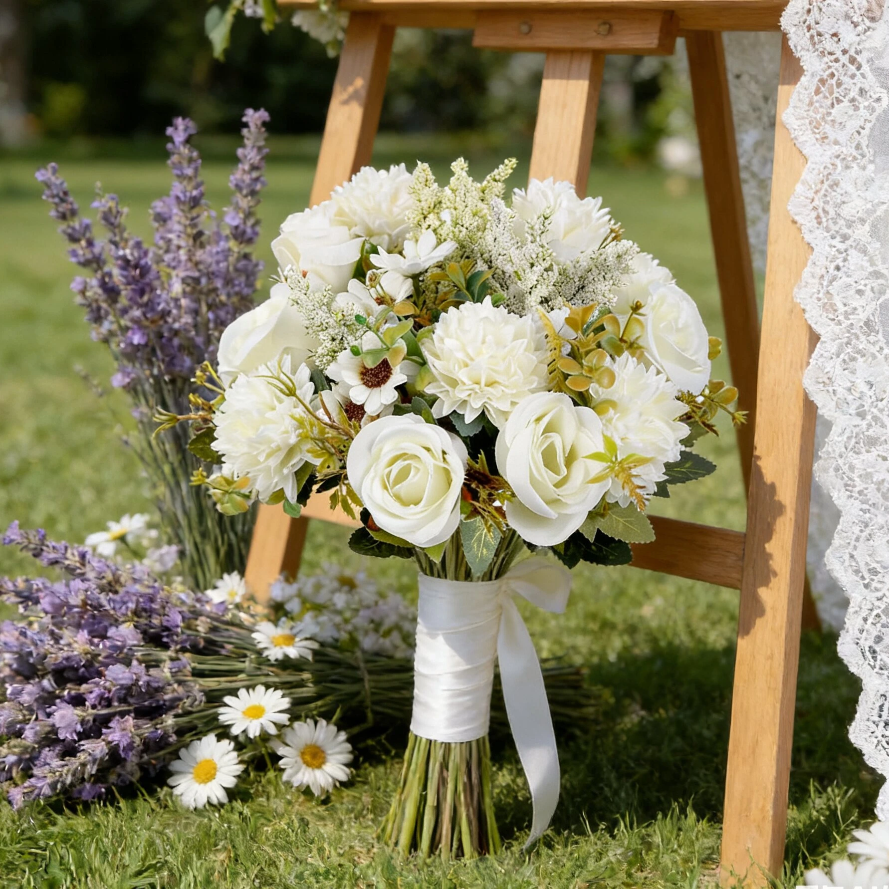 Künstliche Blumen Rose Valentinstag Hochzeit Kranz Hause Outdoor Garten Decora DIY Wohnzimmer Brautstrauß Handgemachte Geschenke Prop