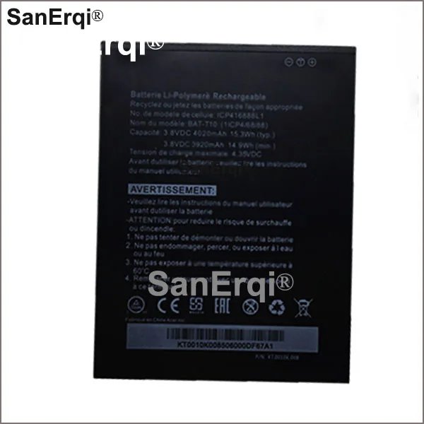 BAT-T10 (1ICP4/68/88) Battery For Acer S59 battery 4200mah with Tracking Number Trackable