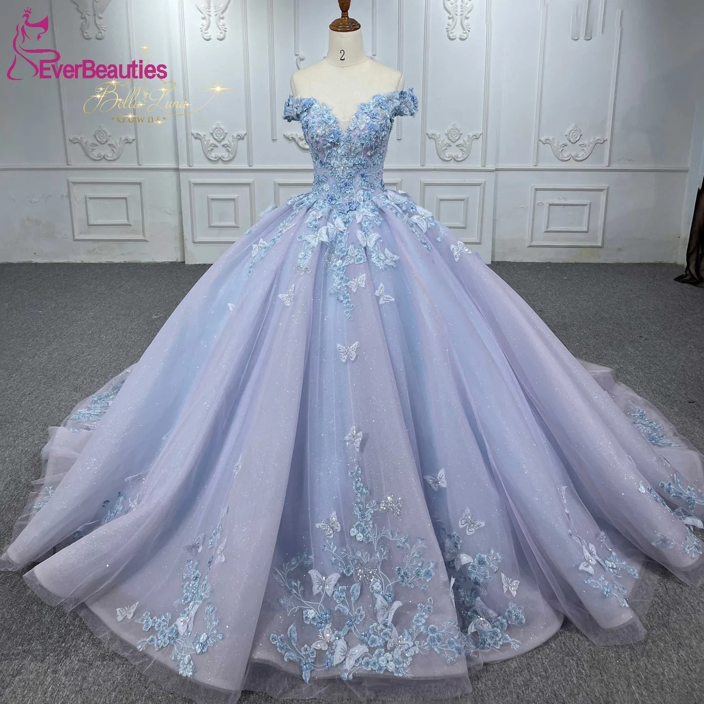 Off Shoulder Quinceanera Dress for Juniors Ball Gown Prom Party Dress Tulle Lace Appliques Vestidos De 15 Quinceañera