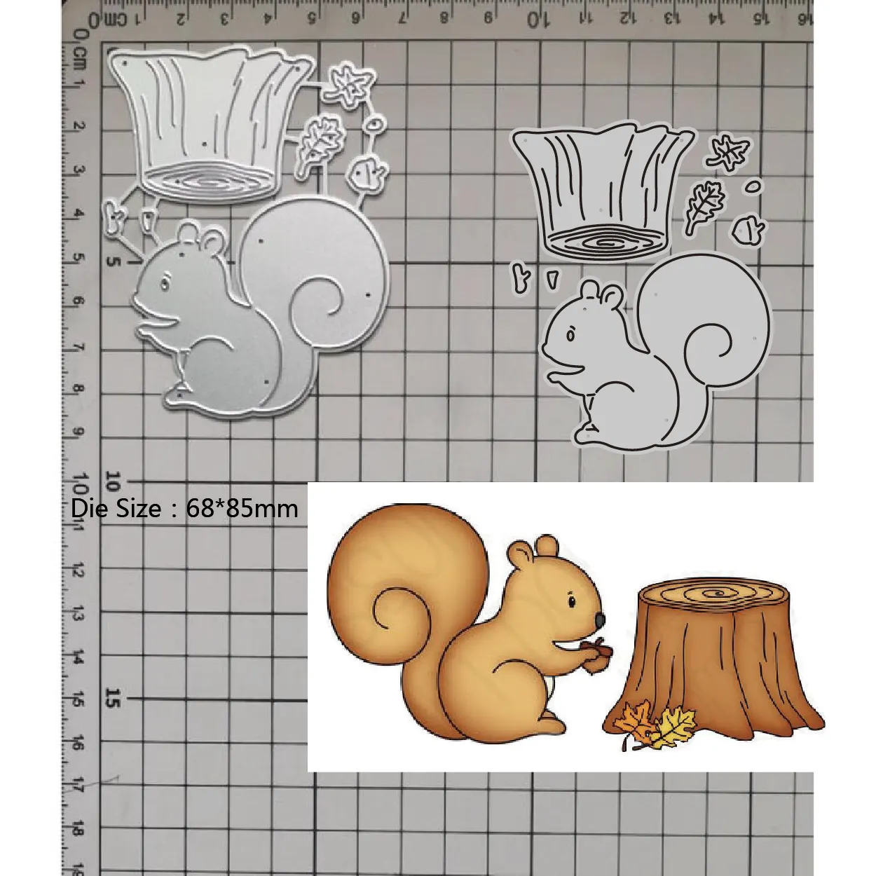 New 2023 Metal Cutting Dies Squirrel stake diy Scrapbooking Photo Album Decorative Embossing PaperCard Crafts Dies