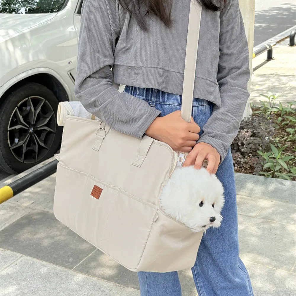 캔버스 개 멜빵 Canvas Dogs carrier Portable Dog Bag Pet Cat Shoulder Handbag Car Seat bed safety belt Travel  Chihuahua Dog Supplies