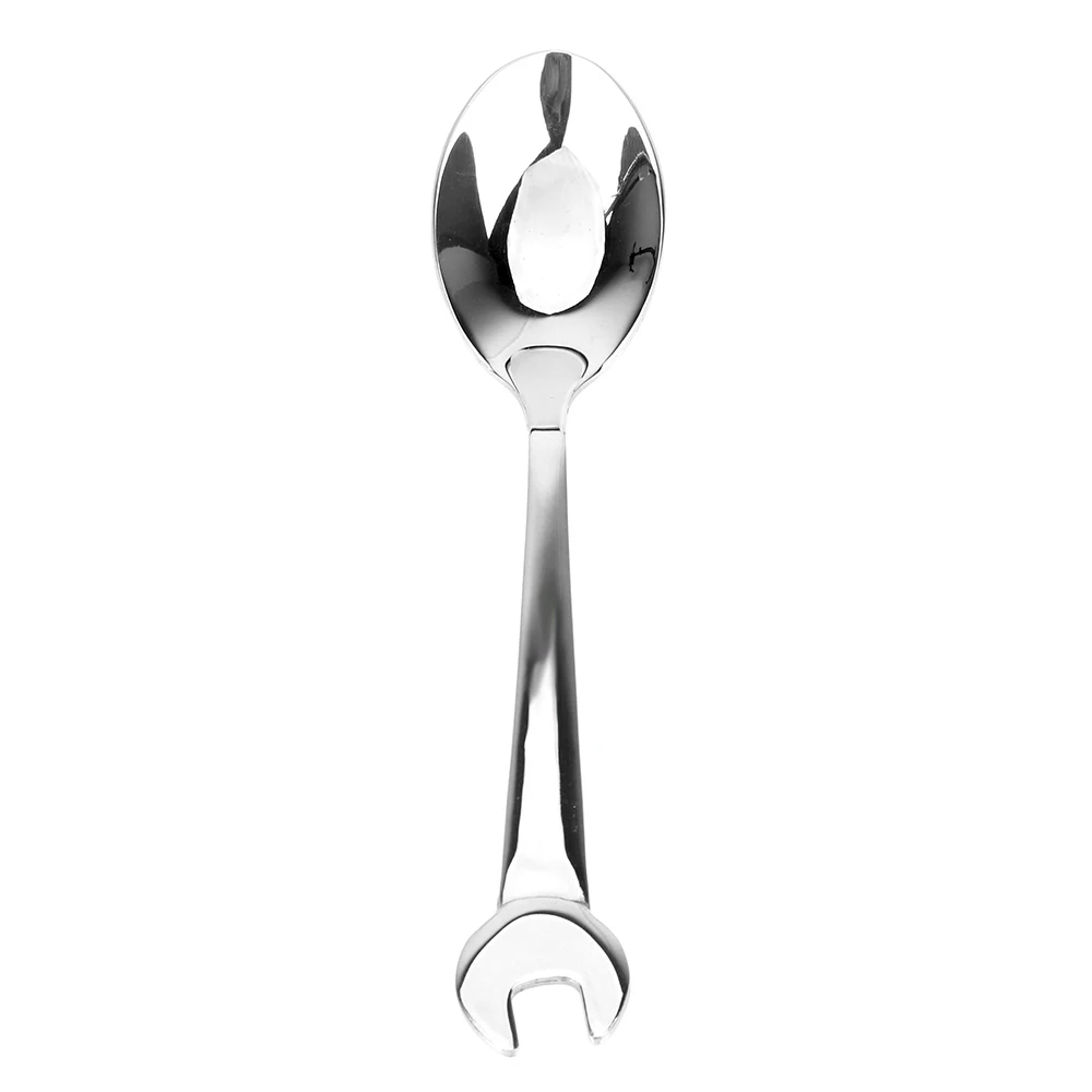 HILIFE Wrench Cutlery Spoon Fork Spanner Shape Camping Tableware Kitchen Tools Stainless Steel Dinnerware Cooking Accessories