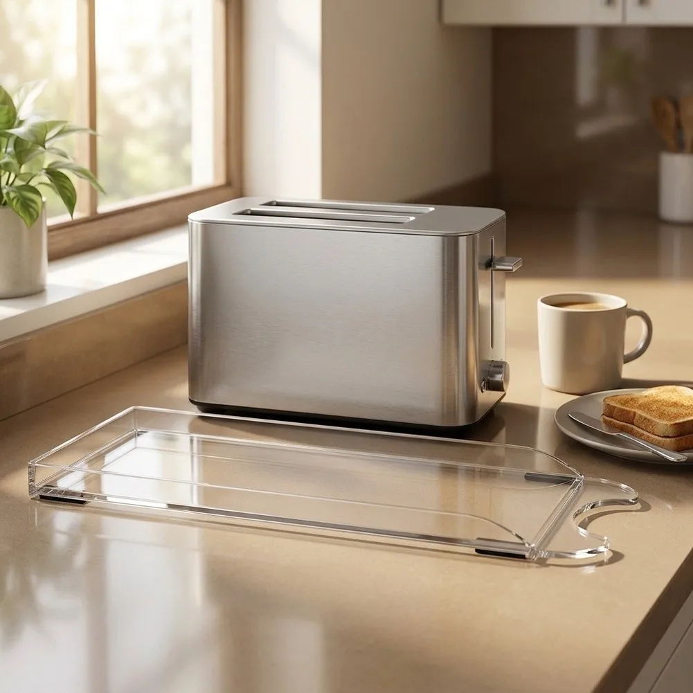 Compatible For Crumb Tray for Bella 2 Slice Toaster Transparent For Acrylic Build Lightweight Yet Sturdy Construction