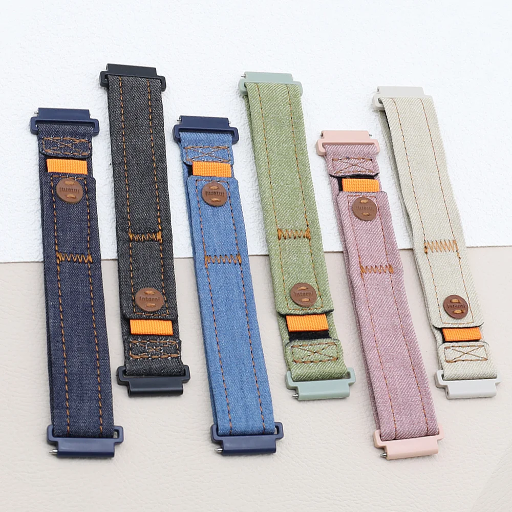 20mm 22mm Canvas Nylon Strap for Samsung Galaxy Watch 6 7/ 44mm 40mm Active 2 Gear 3 Strap bracelet For Galaxy Watch 4 46mm 42mm