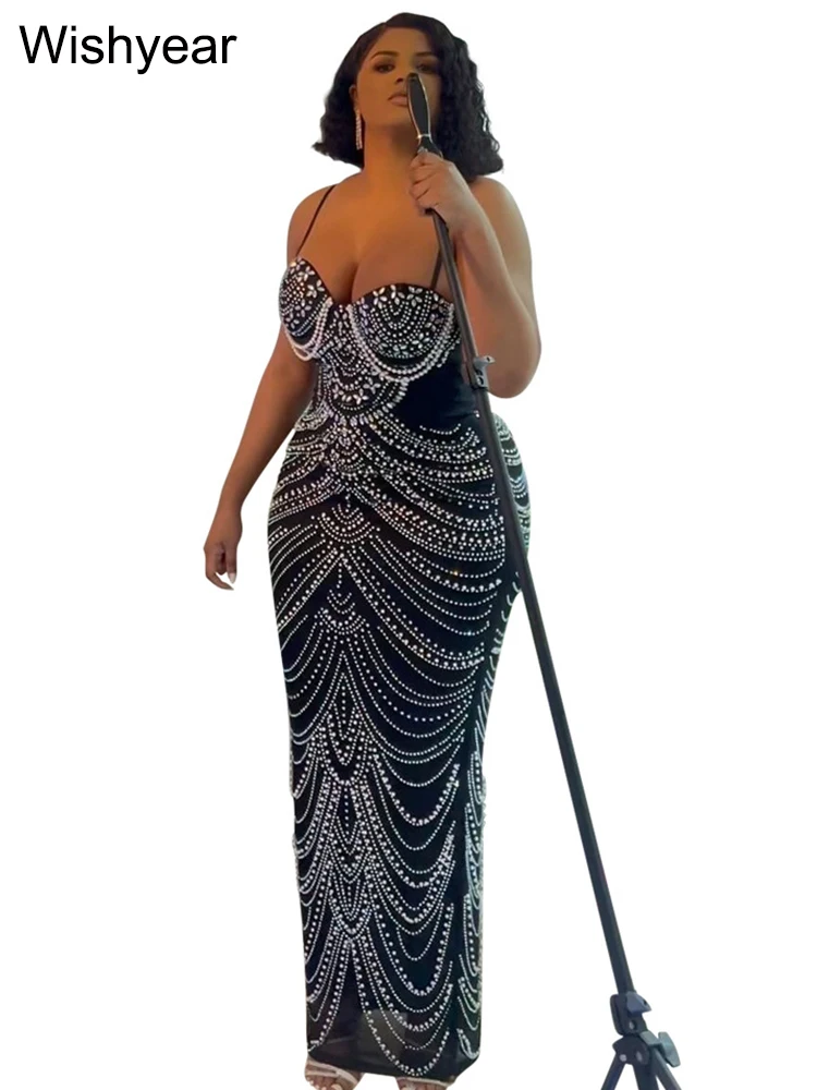 Nieuwe luxe sprankelende kristallen strass parel beroemdheden jurk bruine jurk vrouw riem avondfeest verjaardag prom bruiloft vestido
