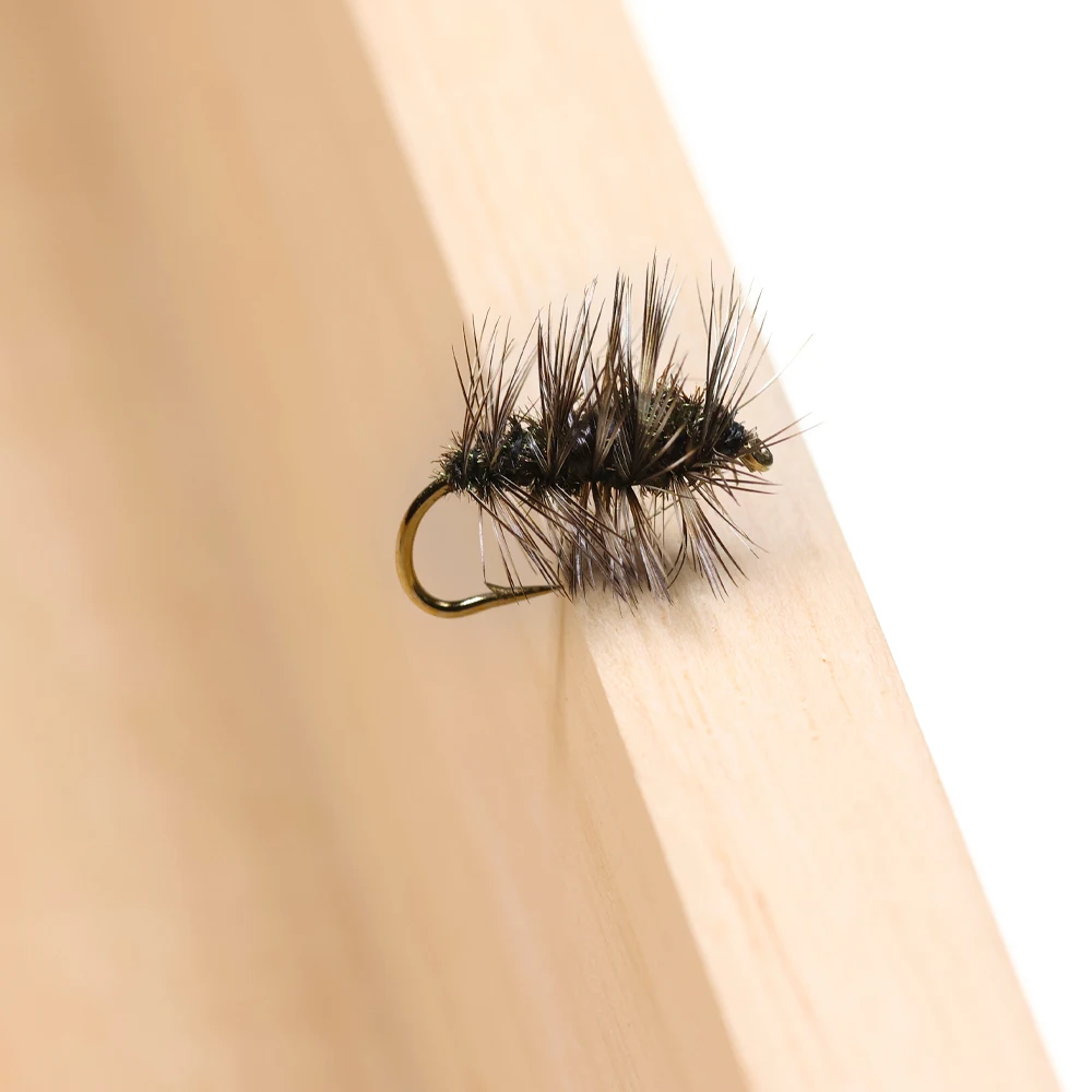 4/6PCS Griffith's Gnat  Dry Fly Small Size Trout Grayling Fly Fishing Lures Peacock Herl Body Grizzle Hackle #14-#20 view 5