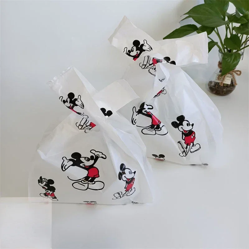 Cute Disney Mickey New Cartoon Pattern Household Multifunctional Portable Takeaway Vest Style Plastic Garbage Bag Daily Supplies