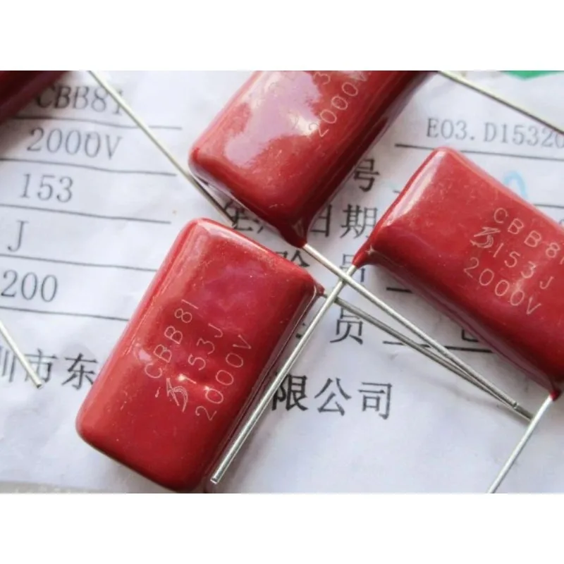 فيلم مصرف البحرين المركزي السعة CBB81 2000V 153J 2000V 15NF 2000V 0.015 فائق التوهج القدم الملعب P23 #2