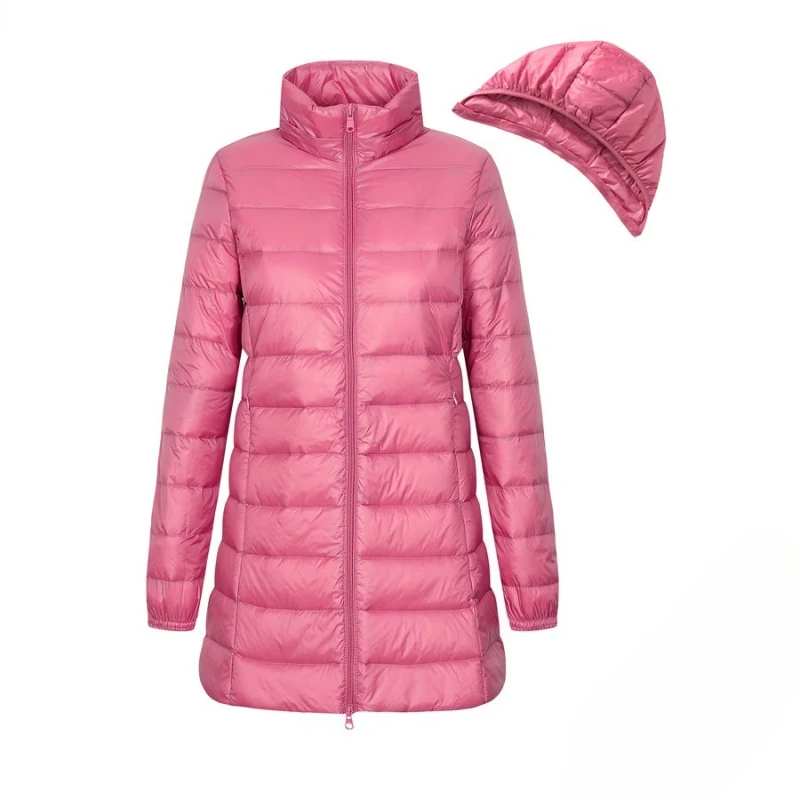 Women's Fall Winter Tops Coat Down Jacket Lightweight Hooded Plus Size Vintage Simple Comfortable Casual Advanced Soft Versatile