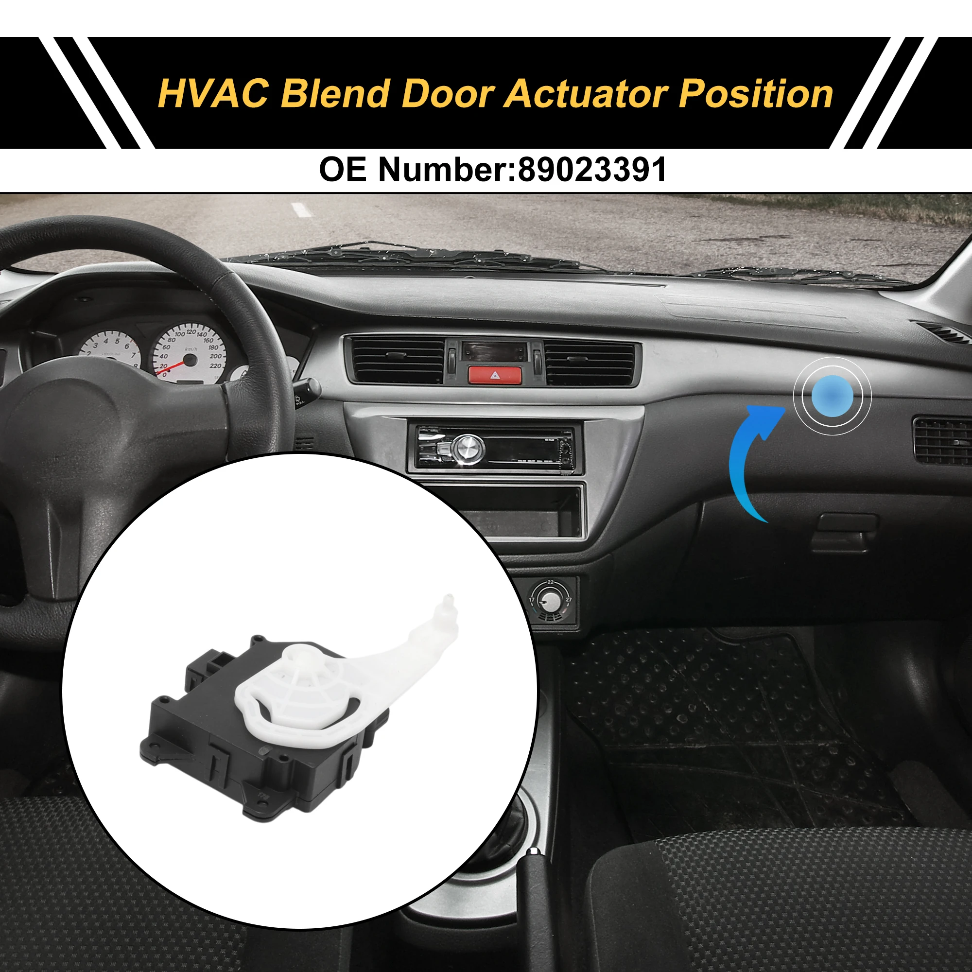 

Привод двери смеси обогревателя UXCELL HVAC для Cadillac Sts 2005-2011 No 89023391