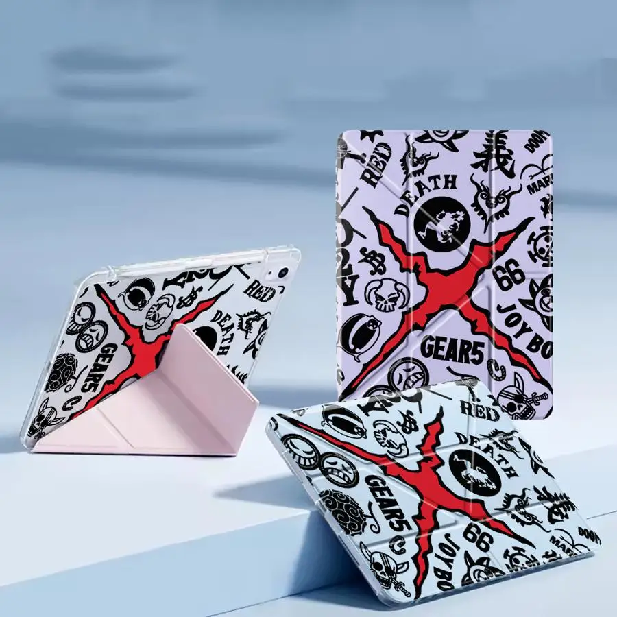 

Чехол-подставка Y-Fold для планшетов iPad Pro 11-го, 10-го, 9-го, 8-го, 7-го поколений, 12.9 дюймов, Air 4, 5, M3, M2, 1, 2, M4, 11 дюймов, Mini 6, 7, Pro, One Piece