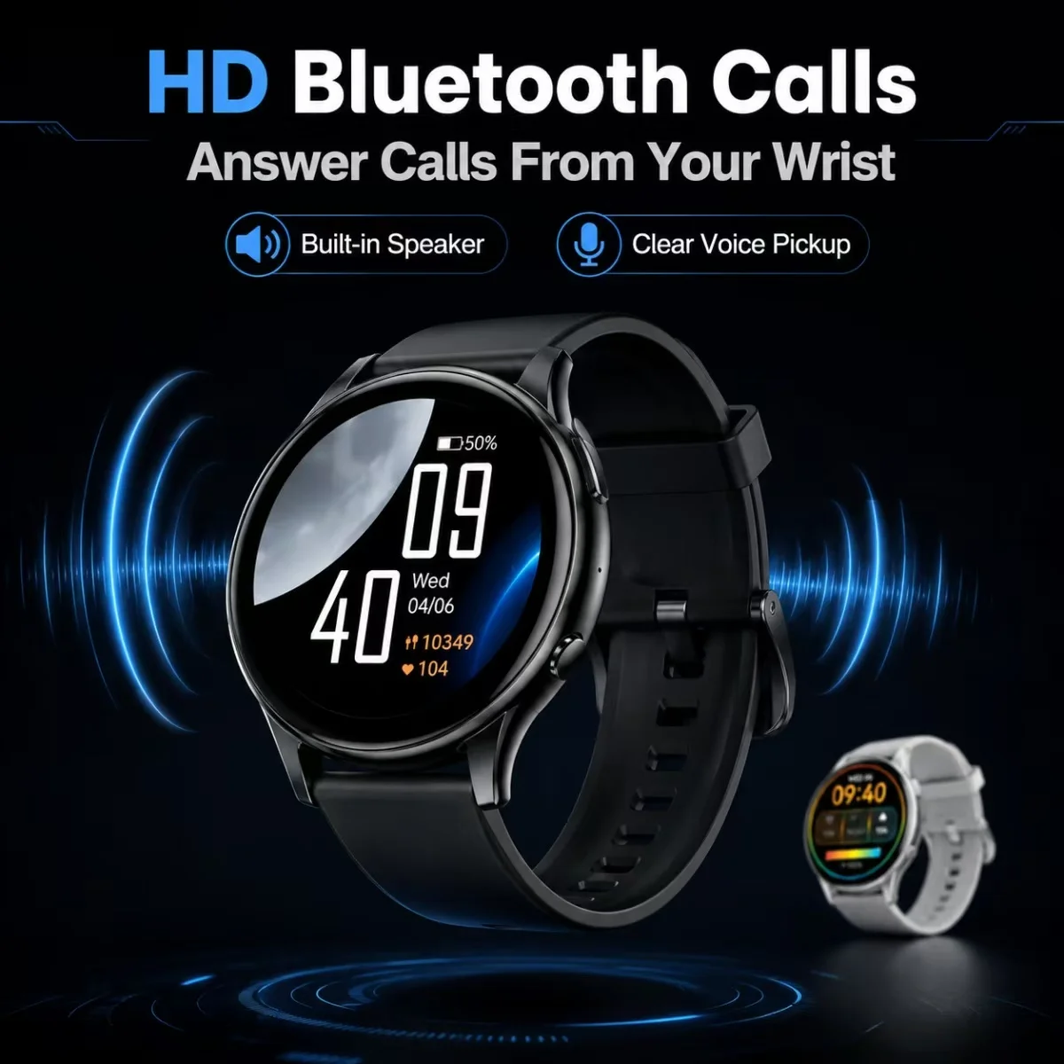 KUMI GW5 Smart Watch Call Voice Assistant Alipay Offline Payment e-Code Receipt Business Card NFC Access 100+ Sports Health