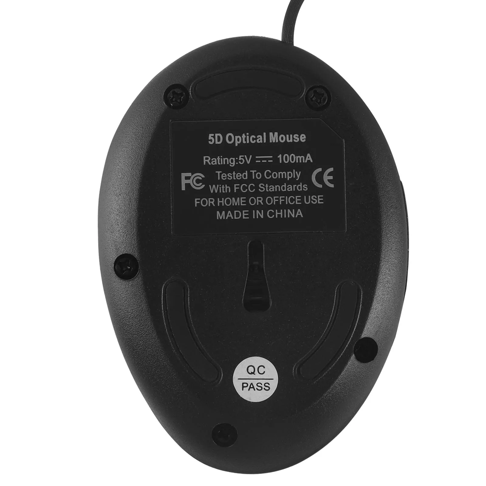 Rullo antiscivolo per mouse verticale cablato con tasti laterali Pulsante basso Uso ufficio Sistema di progettazione ergonomica Mouse universale per PC portatile