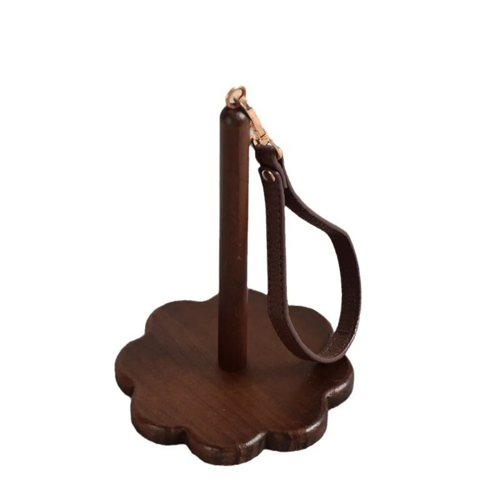 DIY Wooden Wrist Yarn Holder Rotating Wool Ball Yarn Spinning Holder Portable Convenient Yarn Stand Knitting Tool