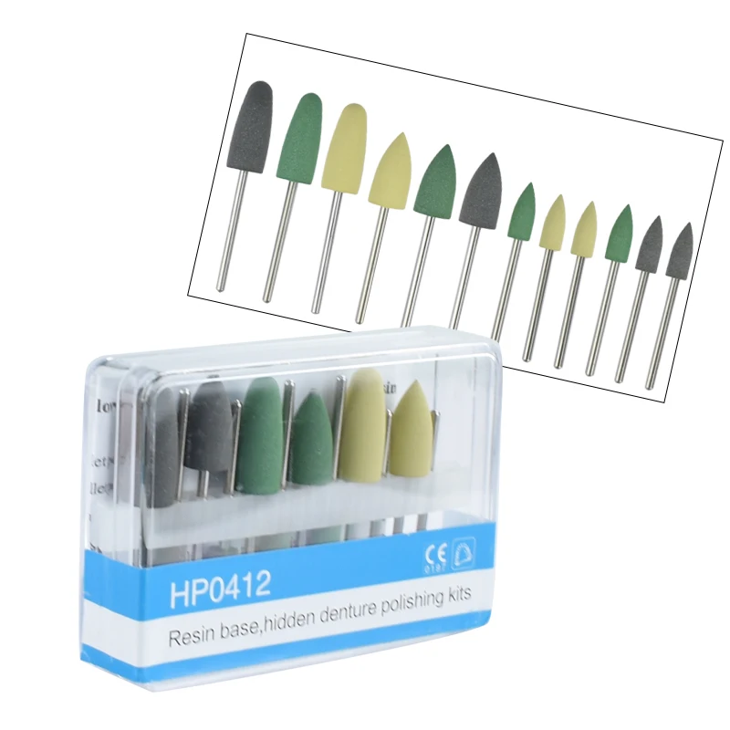 

Dental Resin Base Hidden Hp0412 Circle/cone Polishing Kits for Low Speed Handpiece Teeth Whitening Dentist Tools