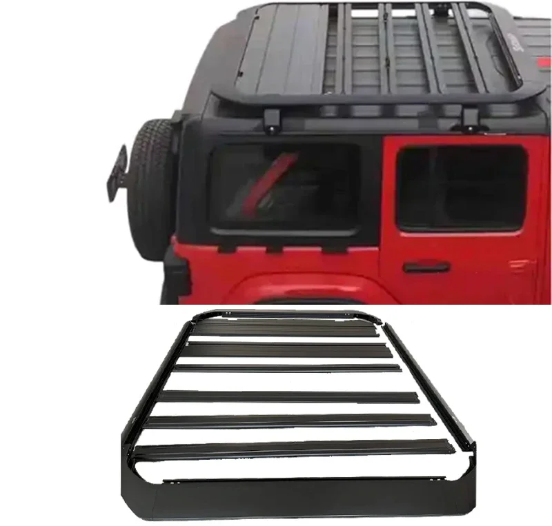 

Spedking new High quality wholesale Aluminum Cargo Carrier Roof Rack For Wrangler JK JL 2/4 Door