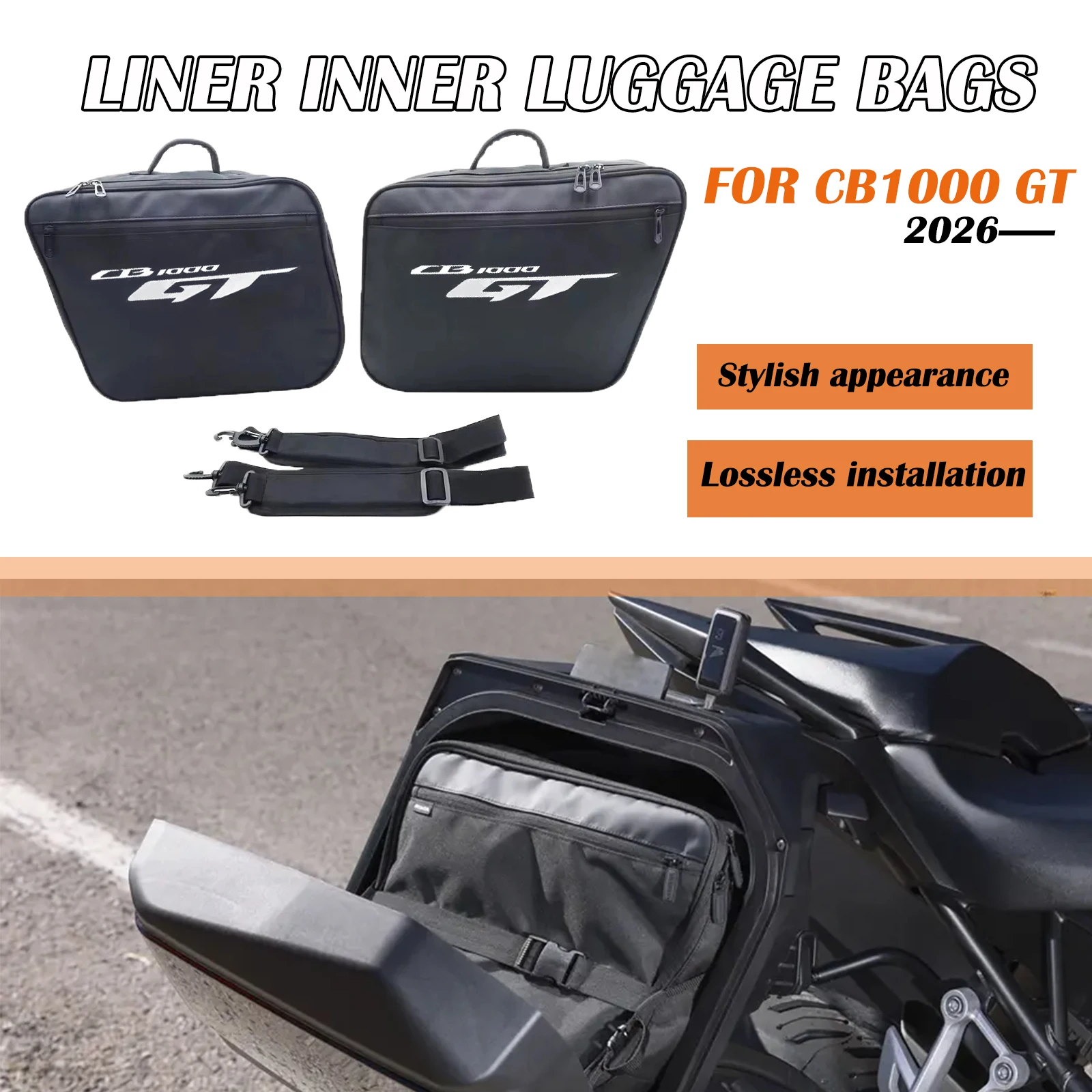 لهوندا CB1000 GT 2026 جديد دراجة نارية الملحقات عالية الجودة مقاوم للماء أكياس الداخلية أداة صندوق السرج حقيبة حقائب الأمتعة