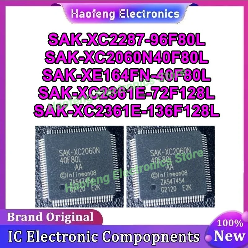 

SAK-XC2287-96F80L SAK-XC2060N40F80L SAK-XE164FN-40F80L SAK-XC2361E-72F128L SAK-XC2361E-136F128L