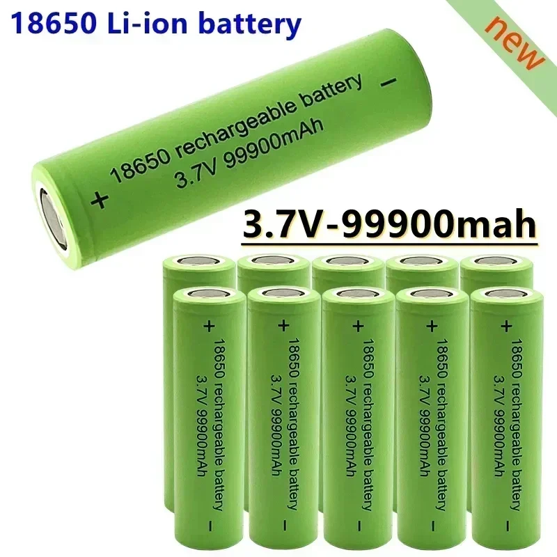 2024 original hot selling 18650 lithium-ion battery 3.7V 99900mAh microphone computer suitable for rechargeable batteries