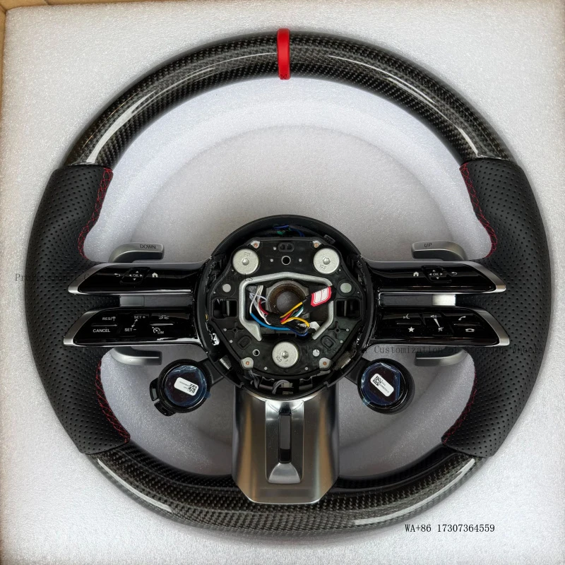 

Suitable for Mercedes-Benz G500G350G63G450d modified G-class AMG carbon fiber dragonfly steering wheel assembly knob