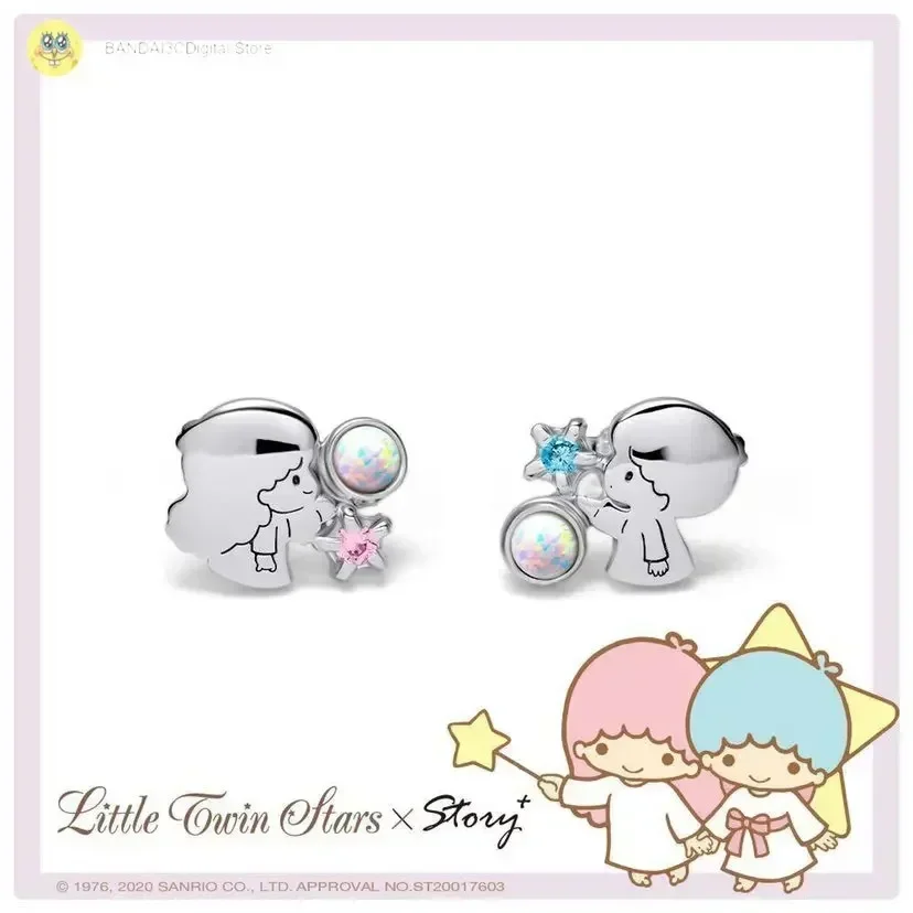 Sanrio Jewelry Kuromi Hellokitty Jewelry Exquisite Ring Study Earrings Necklace Girl's Birthday Gift Jewelry Dress up