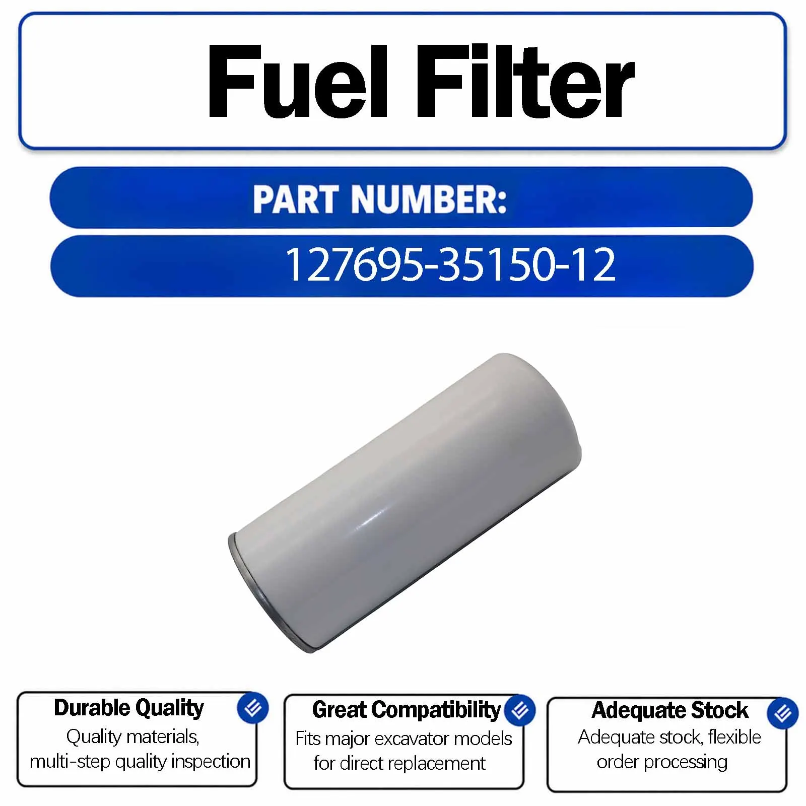 Oil Filter 127695-35150 For Yanmar 6LYA-STE 6LYA-STP 6LYA-UTE 6LYA-UTP 6LYM-STE 6LYM-UTE Ingersoll Rand Air Compressor