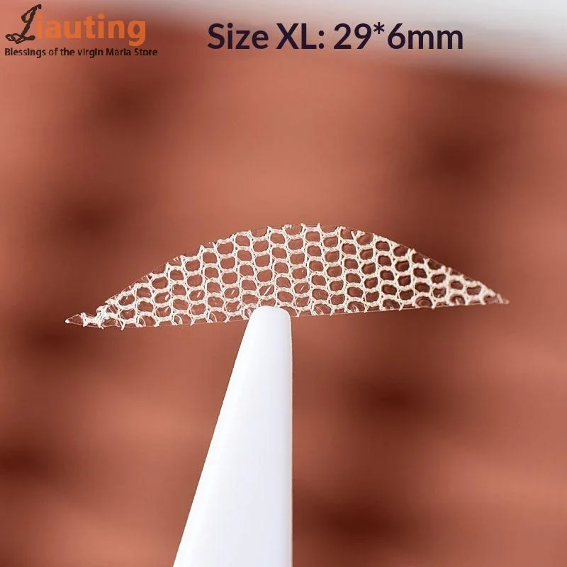 Invisible Fiber Eye Lift Stickers Waterproof Breathable Double Eyelid Tape Lift Sagging Eyelids Lace Mesh Eyelid Sticker Eyelid