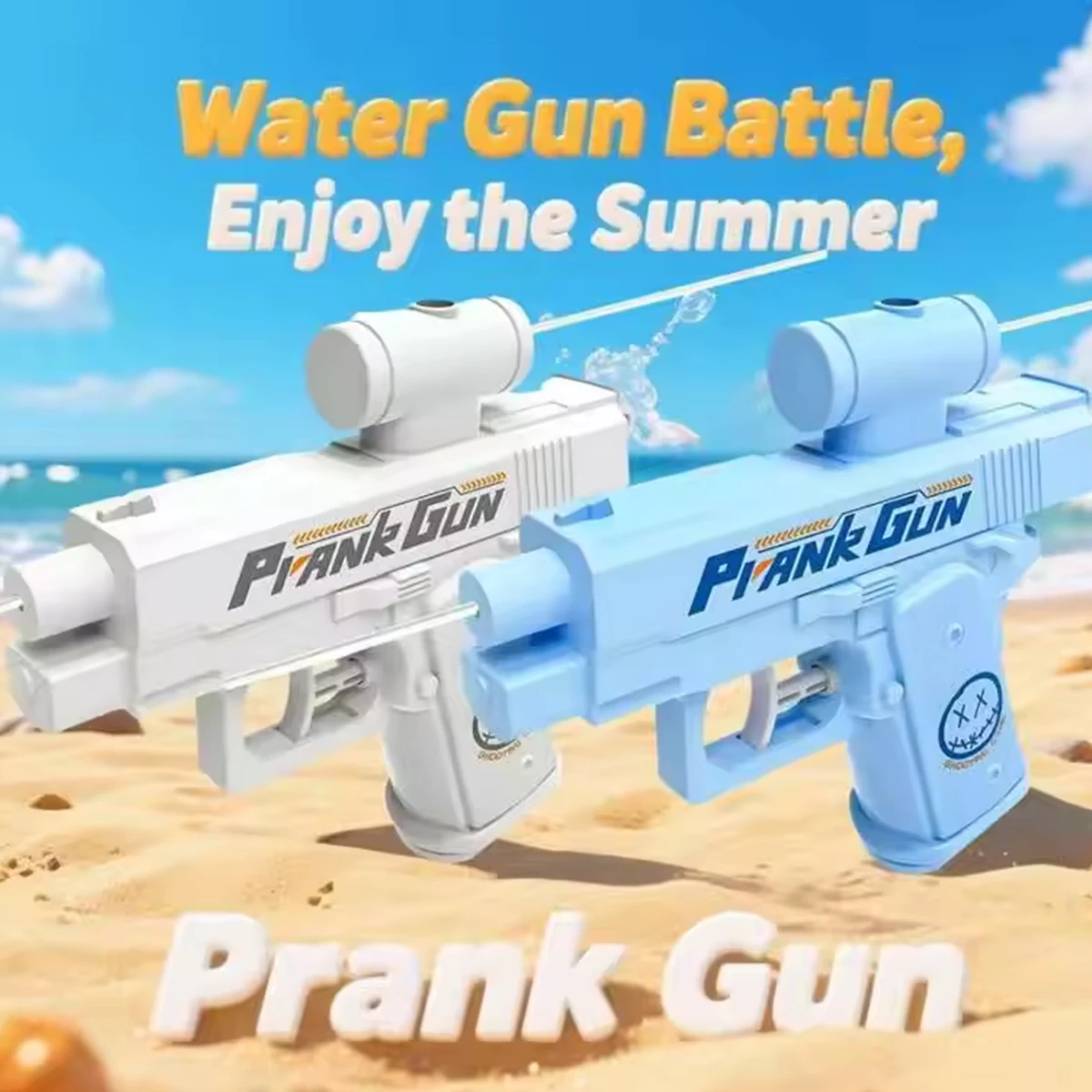 

Двусторонний водяной пистолет-игрушка для розыгрышей, антистресс, маленький пистолет для игр на улице и в помещении, подарок для мальчиков, для интерактивных игр, стрельбы