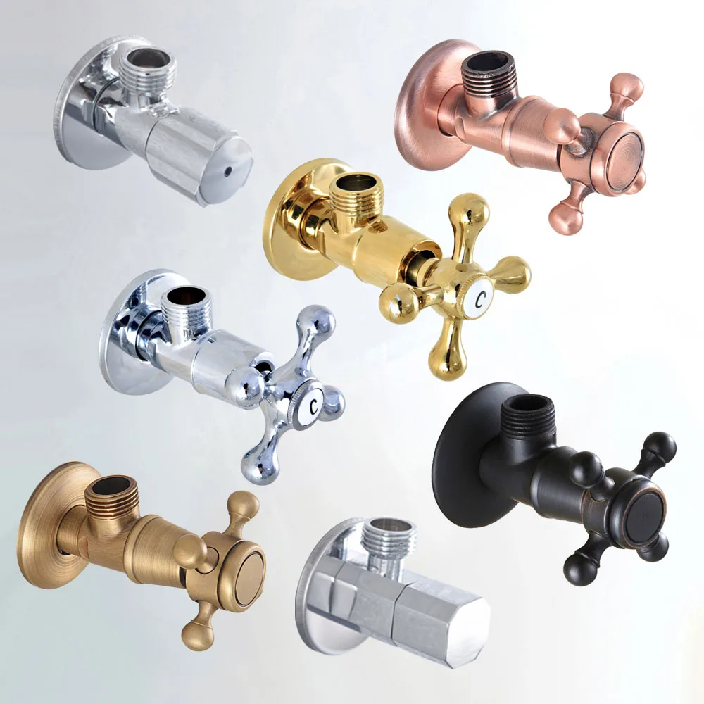 

smesiteli sFaucet Replacement Parts Antique Brass Angle Valve for Toilet Universal Stop Water Valve for Faucet and Toilet Zzh310