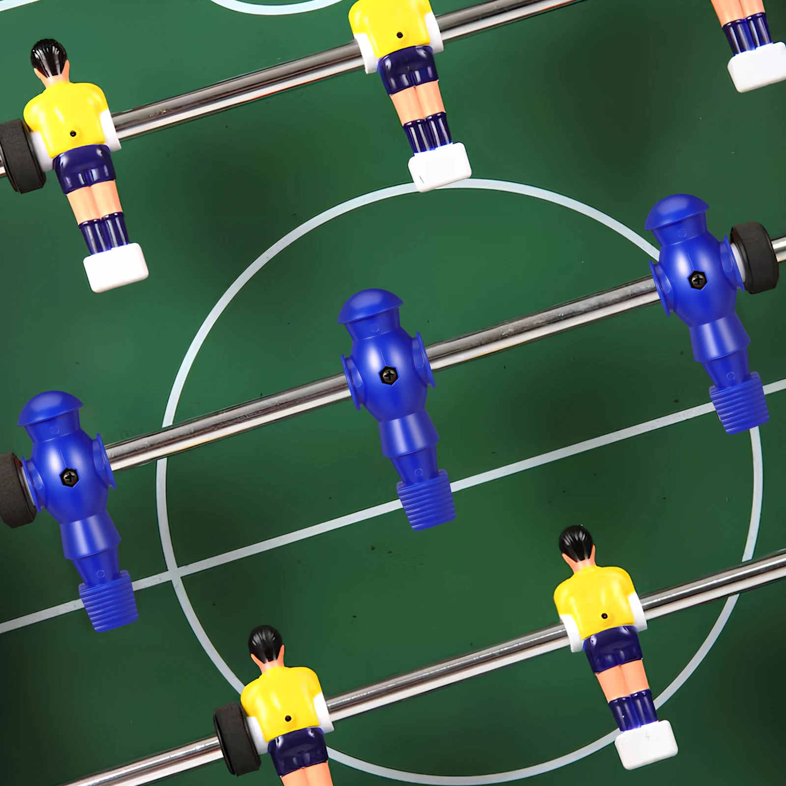 4 قطع من مشغلات كرة القدم من الراتنج لطاولة كرة القدم بديلة لشخصيات كرة القدم ملحقات متينة مقاومة للماء