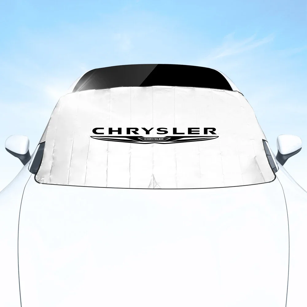 For Chrysler 300C 200 Town and Country PT Cruiser Voyager 300m UV-proof Car Front Windshield Cover Sunshade With Suction Cup