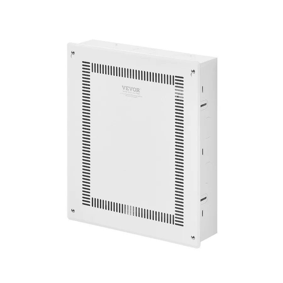 حاوية الوسائط المنظمة مقاس 17 بوصة في صندوق الوسائط التلفزيونية على الحائط مع غطاء #1