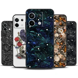 Raven Crow Skull pattern Case For Redmi Note 11 12 13 Pro Plus 9 10 10S 11S 12S Redmi 12 9C 10C 12C 13C Back Cover