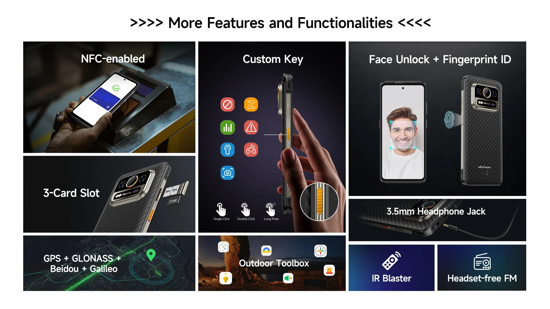 Ulefone Armor 25T Pro,5G Thermal lmaging By FLIR,12GB 256GB ROM (12GB=6GB+6GB Virtual),6500mAh,64MP Night Vision,NFC,Android 14