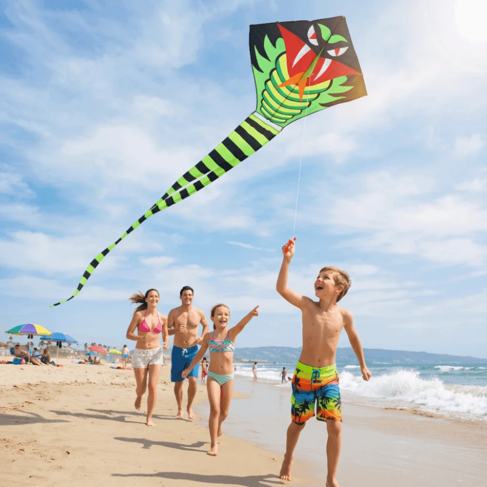 من السهل الطيران 10 متر ثعبان طائرة ورقية ذيل طويل ثعبان قوة 10 متر كوبرا طائرة ورقية 100 متر طائرة ورقية سلسلة جيدة تحلق الحيوان الرياح طائرة ورقية متعة الرياضة