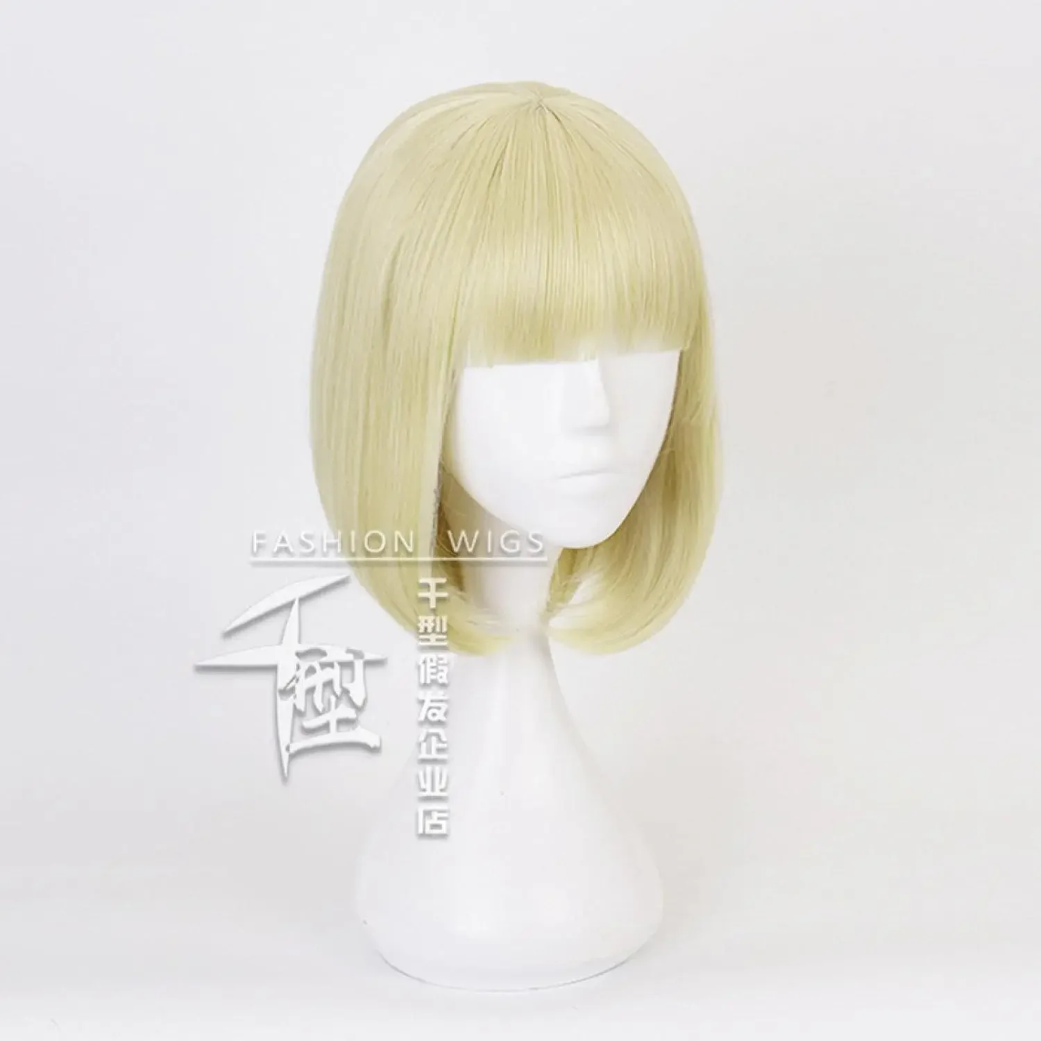 

Halloween Party Props Men Women Synthetic Hair Twisted Wonderland Rook Hunt Cosplay Short Blonde Wig